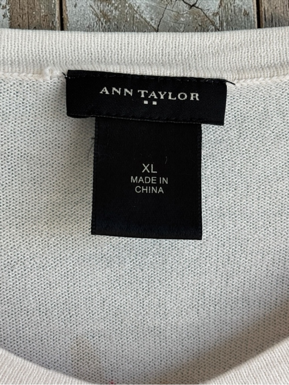 Ann Taylor Cream Pink Floral Cardigan Button Front Lightweight Cotton Sweater XL - Picture 3 of 10
